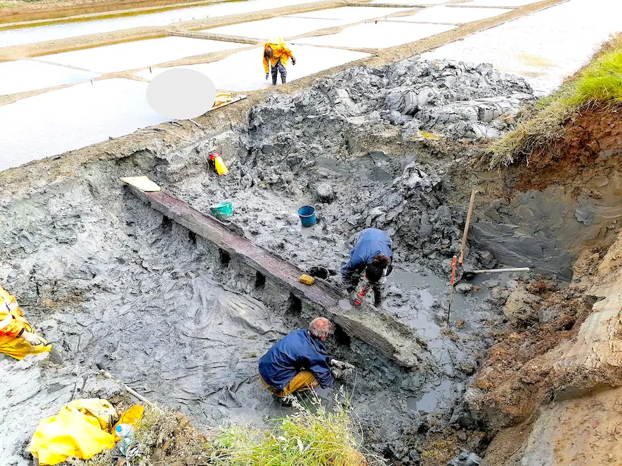 La pirogue de 2 000 ans découverte en Vendée a fait l’objet d’une extraction